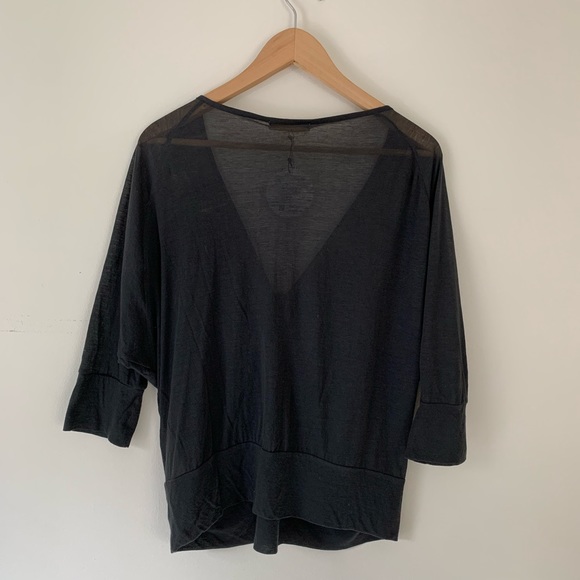 Plunging Drawstring 100% Cotton Top - Picture 3 of 8